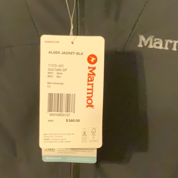Men’s black Marmot jacket - Picture 6 of 7